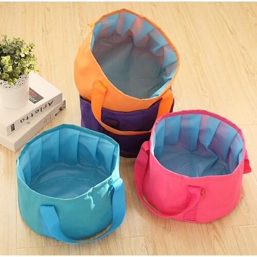 Foldable Foot Tub Portable Bath Bag Wash Basin Water Bucket 21L Capacity Bathing Feet Massage Washing Tub For Outdoor Travel