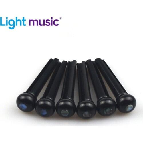 Acoustic Guitar String Bridge Pins for 6 String Replacement 5mm Plastic Pillar Inlay Pearl Shell Dot Pin Puller