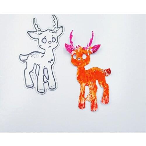 Die Cutting dies Love text deer metal craft paper die Scrapbooking/DIY Embossing mould Easter New Year