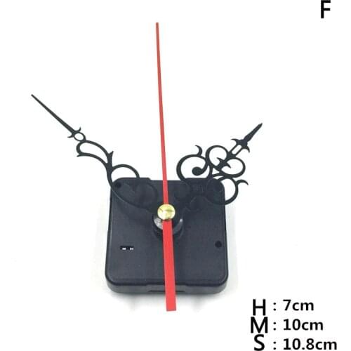 Clocks Parts Quartz Clock Movement Mechanism Repair Parts Black + Hands Replacement Parts Kit Set DIY