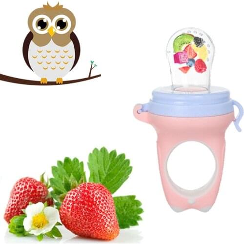1Pcs Nipples Cute Animal Owl Design Feeding Baby Pacifier Chupeta Infant Nipple Toddler Kids Pacifier Feeder for Fruits Food