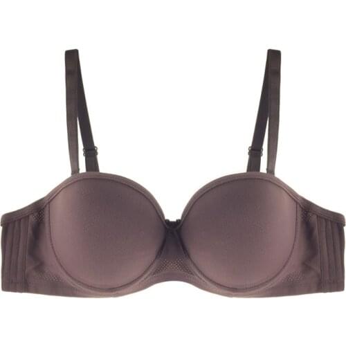 1PC Women Push Up Bra For Small Breast Super Push Up Bra Lady Push Up Bra Women Push Up Bra One-piece Seamless Gather 1/2 Cup