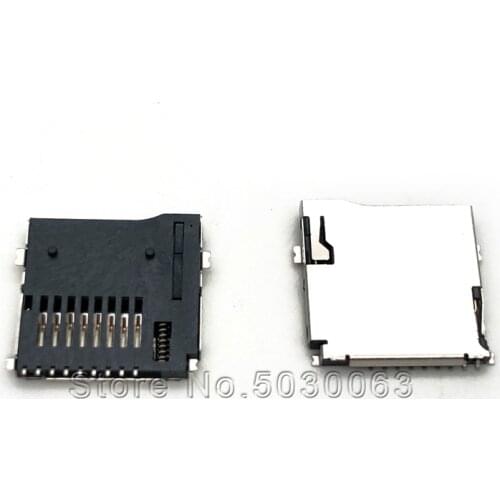 10pcs(in bulk)TF holder SNK-TF01 micro sd memory holder TF card sleeve self-elastic copper 9P external welding SK-M613