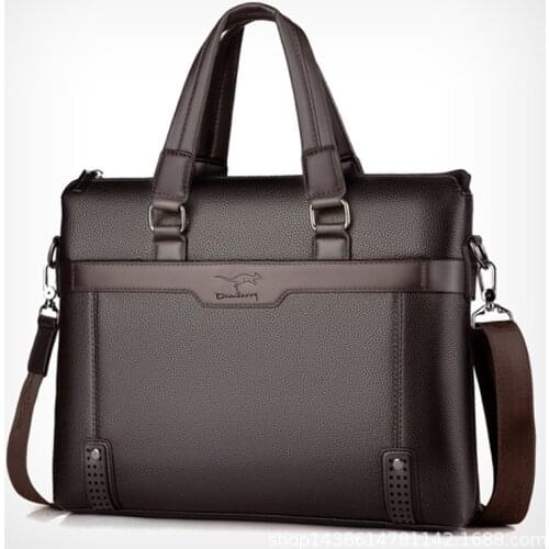 2020 Brand Business Mens Briefcase High Quality Totes Leather Men Laptop Handbags Messenger Bags For Male