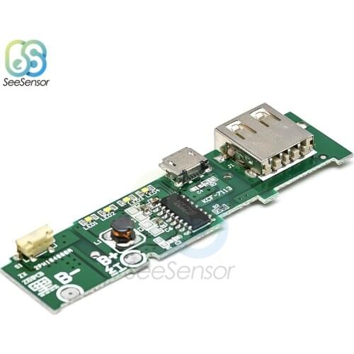 5V 1A Power Bank Charger Board Charging Circuit PCB Board Power Supply Step Up Boost Module Mobile Phone For 18650 Battery DIY