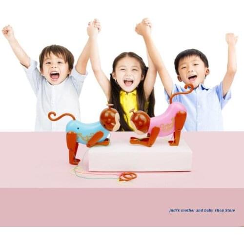 67JC Plastic Monkey Climbing Rope Toy for Kids/Adults Relieve Stress Supplies Plastic Funny Toy with Funny Action