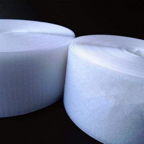 80mm White and Black Hook and Loop Tape ( no glue ) / Roll - 1M/pair Sew On Strap MST01/02-8
