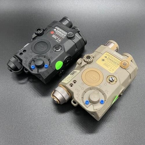 Airsoft Tactical PEQ 15 Green Laser /IR LED Flashlight for Hunting Gun Accessory