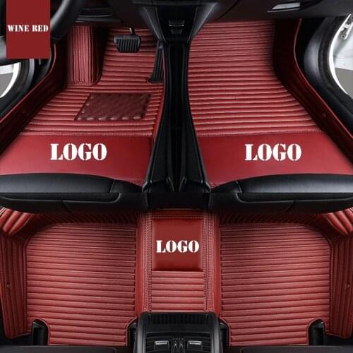 Custom logo car floor mats for Chrysler 300c 300s Sebring PT Cruiser Grand Voyager Automobiles auto accessories car mats