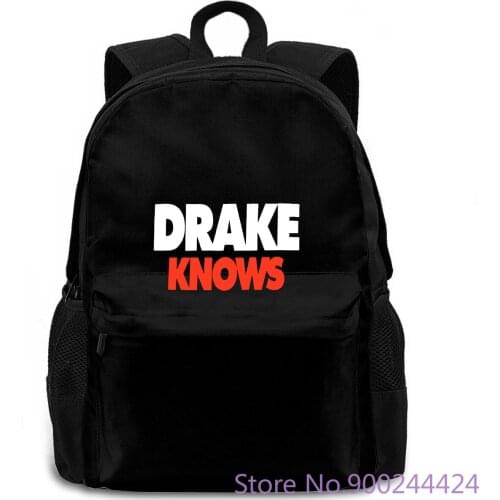 DRAKE "KNOWS" BLACK NEW OFFICIAL adult RAP MUSIC New Mens women men backpack laptop travel school adult student