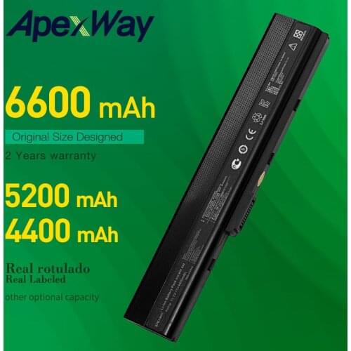 6600mAh 6CELL New Laptop Battery For Asus A52 A52J A52F A52JB A52JK A52JR K42 K42F K42JB K42JK K52F K52J A31-K52 A32 A41 A42-K52