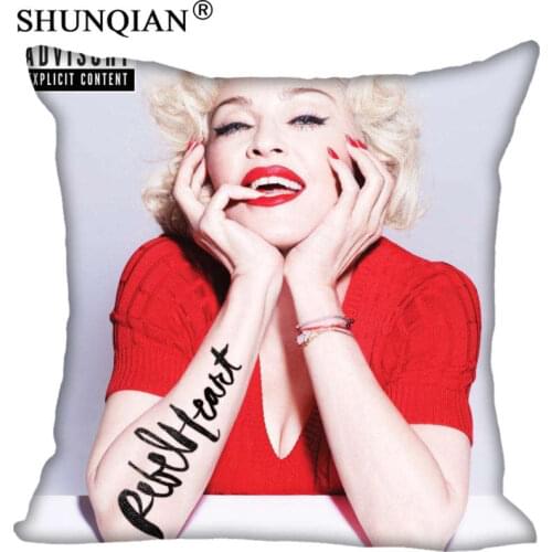 Hot Sale New Custom Madonna Square Pillowcases zipper Fashion Custom Pillow Case Cover Decorative