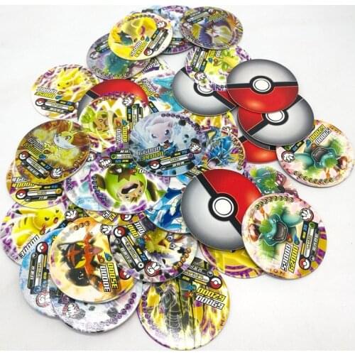TAKARA Toys 288pcs Shining Pokemon Round Cards Collections Pikachu Flash Card 12pcs/box 24box/set Board Game for Kids Gift