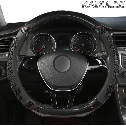 KADULEE Microfiber Leather Car Steering Wheel Cover For Acura TSX MDX RDX TL RSX TLX Integra