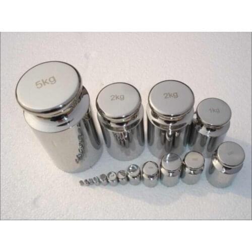 1pcs 1g-1kg F2 grade Stainless steel Milligram Calibration Weight Set For Electric scale Balance Test 0.1~0.01g