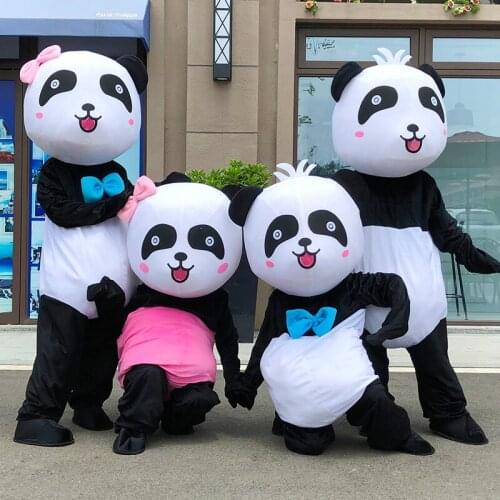 Panda Mascot Costume Adult Halloween Costume New Version Chinese Giant Panda Christmas Cosplay Mascot