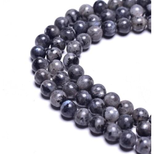 DIY Glitter Stone round Beads Black Glitter Scattered Beads Labradorite White Moonstone Ornament Accessories diy chains