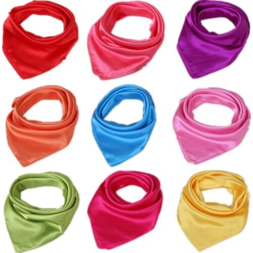 Hot Ms. Soft Silk Square Scarf Small simple Neckerchief Head Neck Headband A95