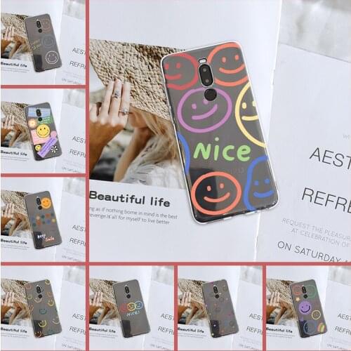 Smile Face Cute Funny Soft Silicone Transparent Back Cover For Meizu X8 M10 Note 8 9 Phone Case For Meizu 16Xs 16s 17 Pro 16T