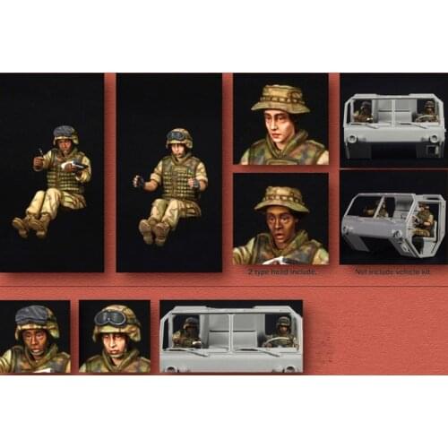1:35 Resin Model Soldier Man US Special Forces Pilot Needs Manual Drawing Model Assembly Kit