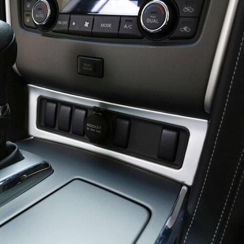 For Infiniti QX80 2013-2018 LHD ABS Car cigarette Lighter panel decoration Cover Trim Sticker Car accessories styling 2pcs