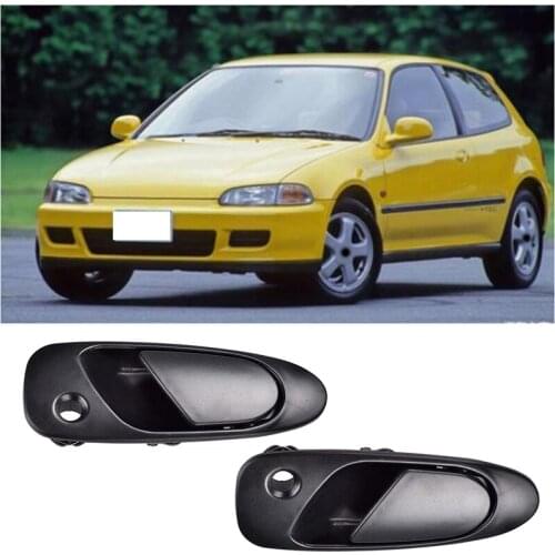 Car Exterior Outside Door Handle Front Driver & Passenger Side for Honda Civic 1992-1997 72180SR3J02ZD 72140SR3J02ZD