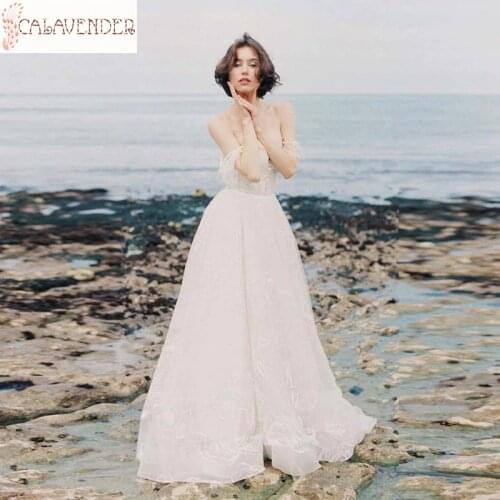 Spaghetti Straps Sexy Wedding Dress White A Line Wedding Gowns Ruched Tulle Vestido De Noiva with Court Train