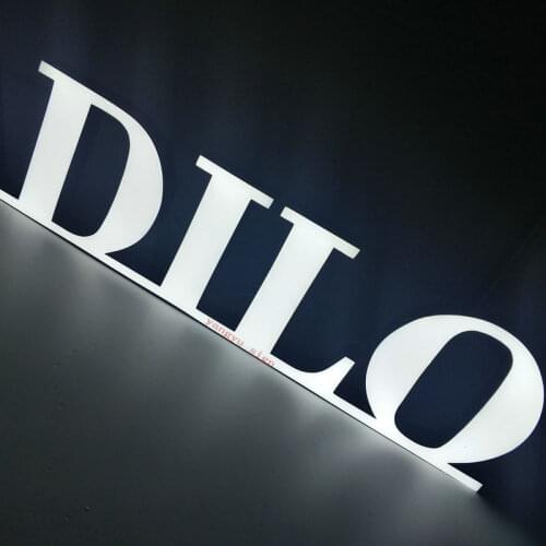 Custom waterproof 3D acrylic face led alphabet letter shop advertising signage