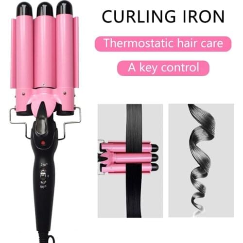 Hair Curling Iron Ceramic Professional Triple Barrel Hair Curler Egg Roll Hair Styling Tools Hair Styler Wand Curler Irons