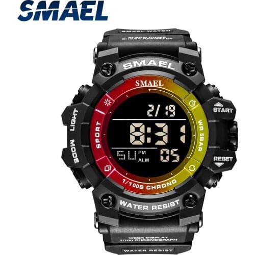 SMAEL Mens Watches Luxury Brand Original Mens Digital Watch Waterproof 5Bar Causal Wristwatch Alarm Electronic Clock 8046