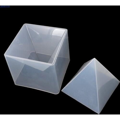 Super Pyramid Silicone Mould Resin Craft Jewelry Crystal Mold With Plastic Frame