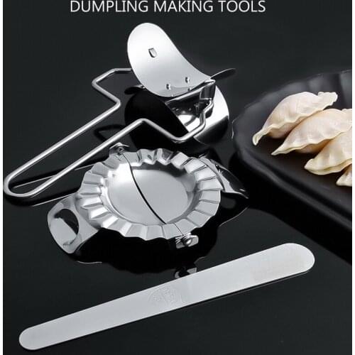 304 Stainless Steel Three Sets Dumplings Cut Dumplings Skin Mold Pinch Dumpling Model Kitchen Gadget Artifact Tools