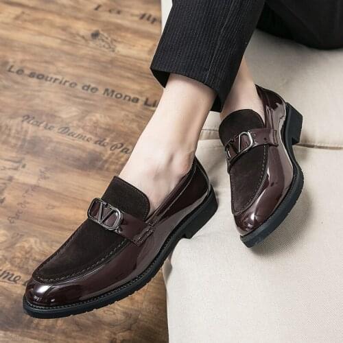 Casual Man Shoes Formal Leather Shoes For Men Slip On Mens Dress Loafers Mens Moccasins Causal Casual Man Fashion Business