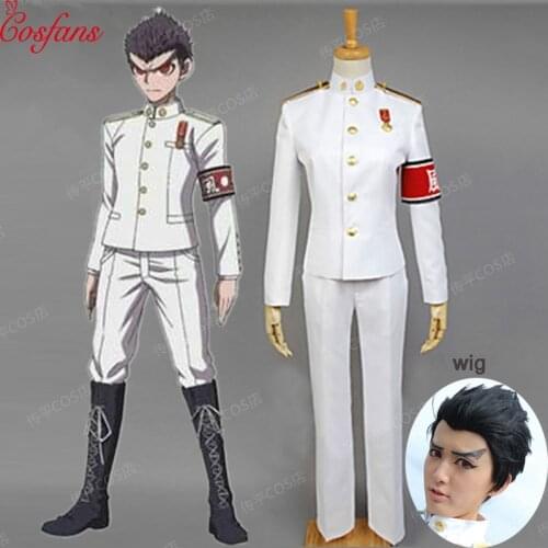 Danganronpa Dangan-Ronpa Ishimaru Kiyotaka Uniform Cosplay Costume Dress full set Free Shipping Halloween cosplay costume and wi