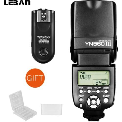 Yongnuo YN 560 III YN560III Flash With RF-603 II Single Transceiver Trigger for Canon Nikon