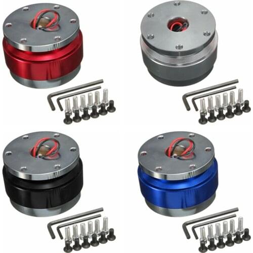 1 Pc Aluminum Alloy Universal Durable Car Auto Steering Wheel Quick Release Adapter Snap Off Boss Kit 4 Colors for Optional