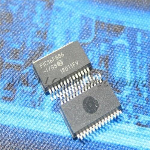 2PCS/LOT PIC16F886-I/SS SSOP28 PIC16F886 SSOP 16F886 SSOP-28 SMD new and original In Stock