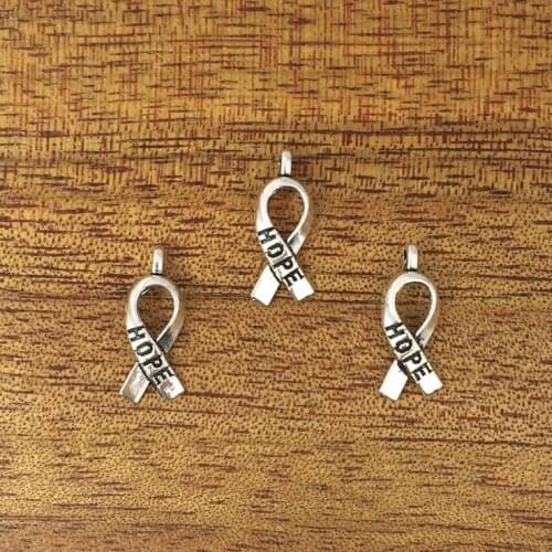 20pcs charm breast cancer awareness ribbon 18*8mm pendant alloy DIY making pendant, fashion pendant alloy