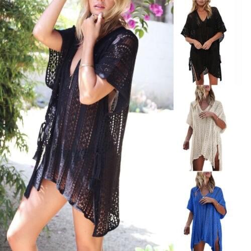 2017 Sexy Women Swimwear Beachwear Bikini Beach Outwear Bikinis Sets Cover-Up Kaftan Ladies Summer Beach Dress