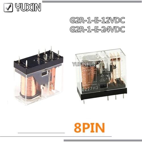 5PCS/LOT 100%Original&New Relay G2R-1-E-12VDC G2R-1-E-24VDC G2R-1-E 12VDC G2R 1 E 12V 24V 8PIN 16A