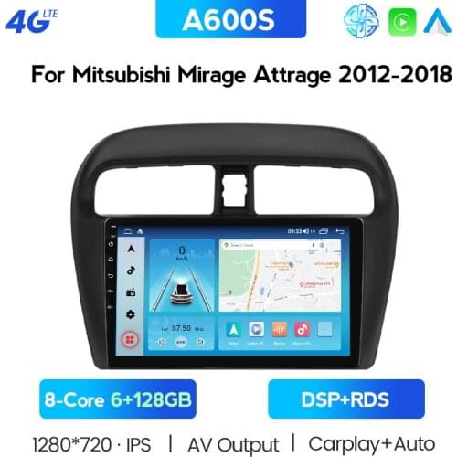 9" 2 DIN Android 10.0 Car Radio Gps Dvd Player For Mitsubishi Mirage Attrage 2012 2018 Car Radio Multimedia Navigation Head Unit