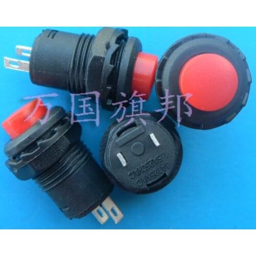Free Delivery. The push button switch with no lock mounting holes 12 mm red DS227 DS427 according to tong