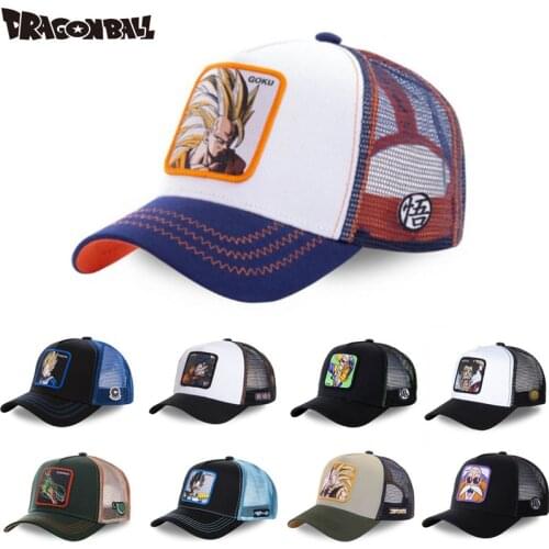 New Brand DRAGON BALL animation All Styles Snapback Cotton Baseball Cap Men Women Hip Hop Dad Mesh Hat Trucker Hat Dropshipping