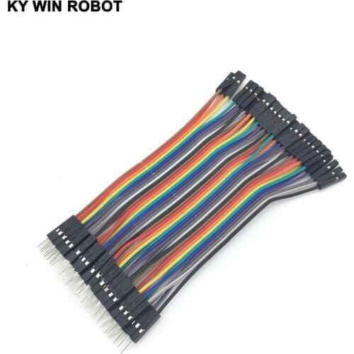 Dupont line 40pcs 10cm 2.54mm 1p-1p Pin Female to Male Color Breadboard Cable Jump Wire Jumper For Arduino