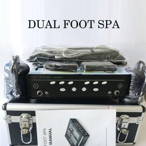 Dual Detox foot spa machine ionic foot detox bath high quality with far infrared belt ionic detox foot bath machine