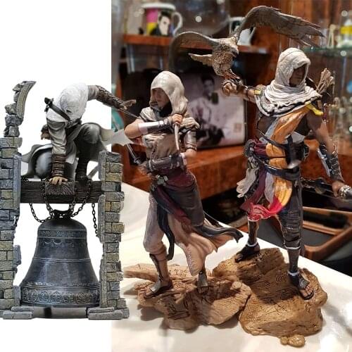 Assassins Creed Figure Altair The Legendary Bayek Aya Apple of Eden Action Figure Collectible Model Toys Doll Christmas Gifts