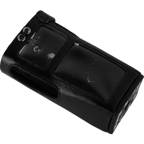 For Hytera HYT Two Way Radio Leather Protective Sleeve Shoulder Bag Hard Holster Case for Hytera HYT PD780 PD780G Walkie Talkie