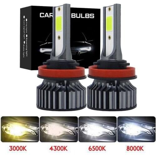 Muxall Mini Led Car Headlight Bulbs H7 H4 H1 H3 9005 HB3 9006 HB4 9012 Canbus H11 Led H8 H9 H27/880 Car Headlamp 80W 12000LM