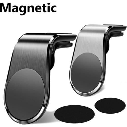 Metal Magnetic Phone Holder Car Air Vent Mount Mobile Stand GPS Support For iPhone 12 11 Pro X Max 8 7 Xiaomi HuaWei