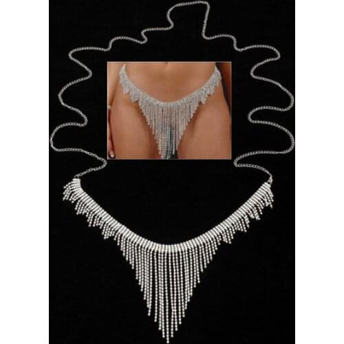 Fashion Sexy Summer Belt Rhinestone Body Chains Waist Round Panties for Women Belt Belly Chain Beach Belt Dress Belt Present